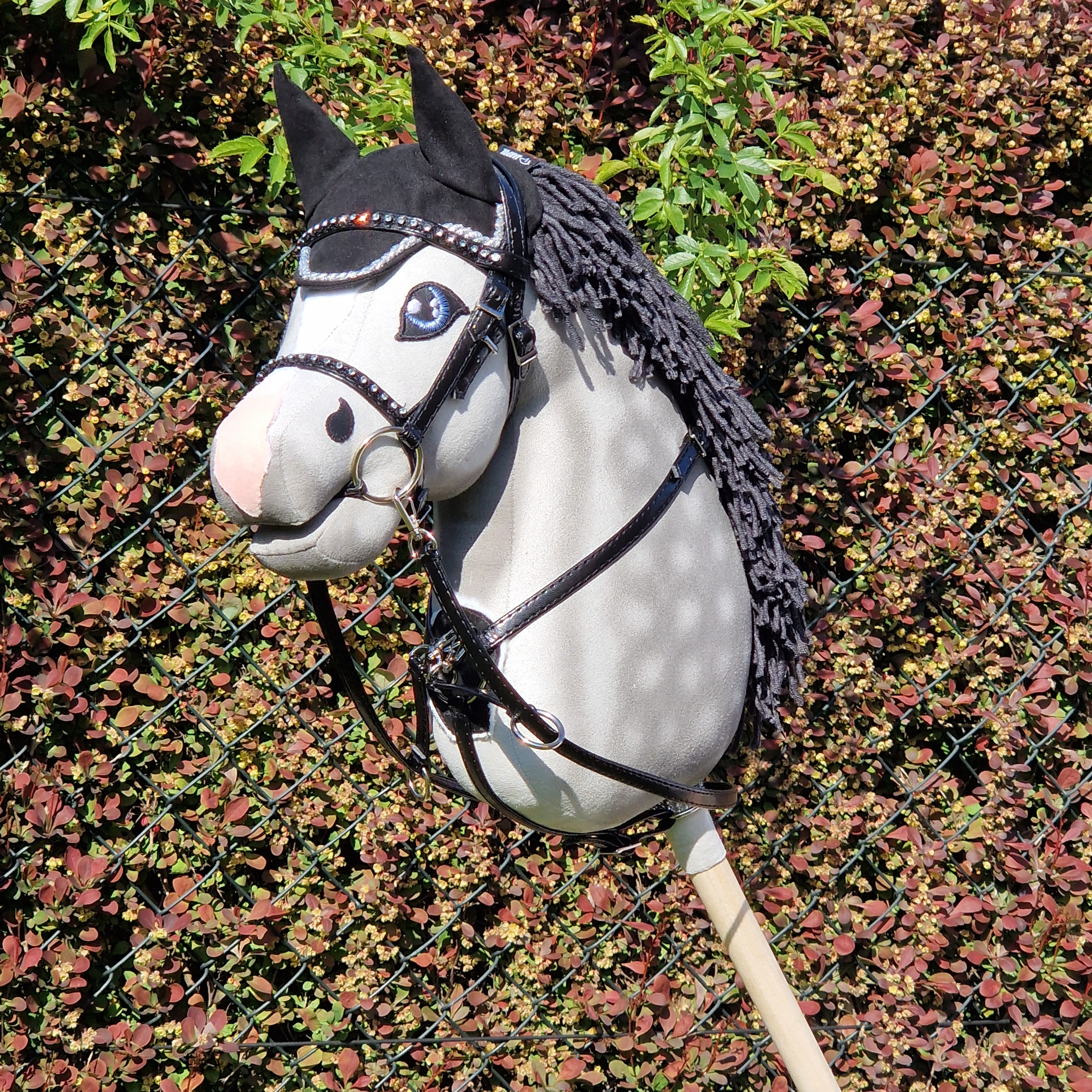 Hobby Horse A3 LIGHT GRAY With Dark Mane Premium With Bridle, and