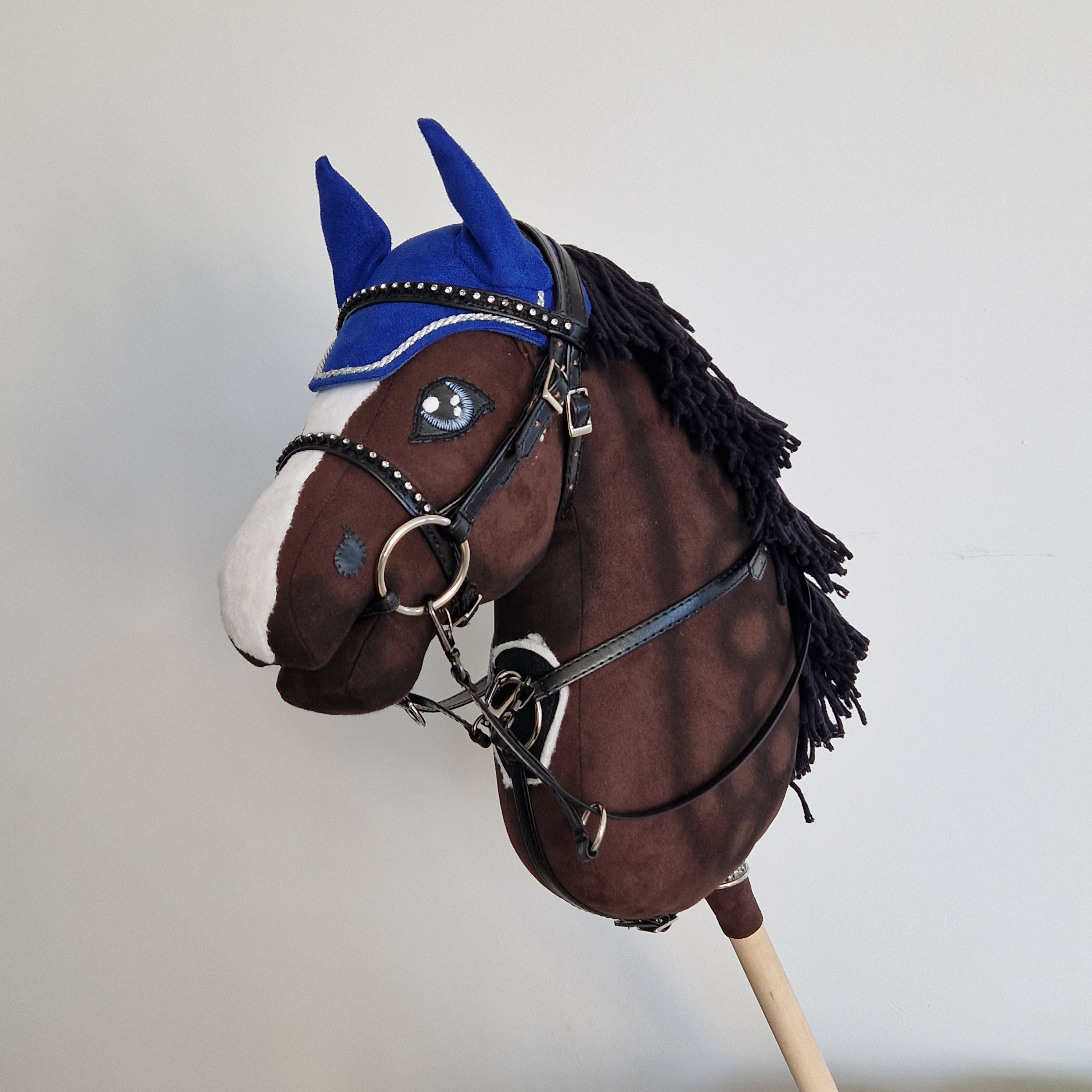 Licol Réglable Pour Hobby Horse A3 - Ruban 1.5cm, Mousqueton, Sans Cheval Inclus