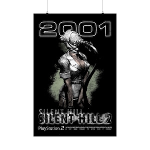 SILENT HILL 2 Mattes Vertikales Poster im Vintage Stil | Physischer Druck, hohe Qualität, weltweiter Versand aus den USA, Wohnkultur, Geschenkidee