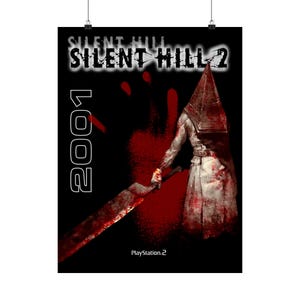 SILENT HILL 2 Mattes Vertikales Poster im Vintage Stil | Physischer Druck, hohe Qualität, weltweiter Versand aus den USA, Wohnkultur, Geschenkidee