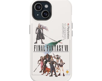 Final Fantasy 7 (VII) Characters Vintage Style MagSafe Tough iPhone Case | Worldwide Shipping From USA