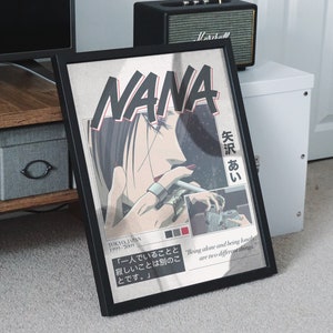 NANA Anime Art Poster in stile vintage/stampa da parete, download digitale, arte stampabile a casa, arredamento per la camera da letto, regalo per gli amanti degli anime/manga