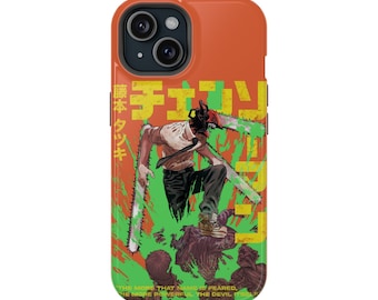CHAINSAW MAN Denji Manga/Anime MagSafe Tough iPhone Case | Worldwide Shipping From USA