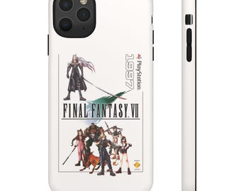 Final Fantasy 7 (VII) Characters Vintage Style Tough iPhone Case | Worldwide Shipping From USA