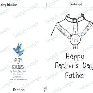 Father's Day Card for Priest: Catholic Clergy Greeting Card Digital ...