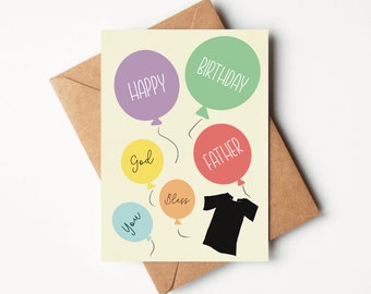 Priest Birthday Card - Etsy