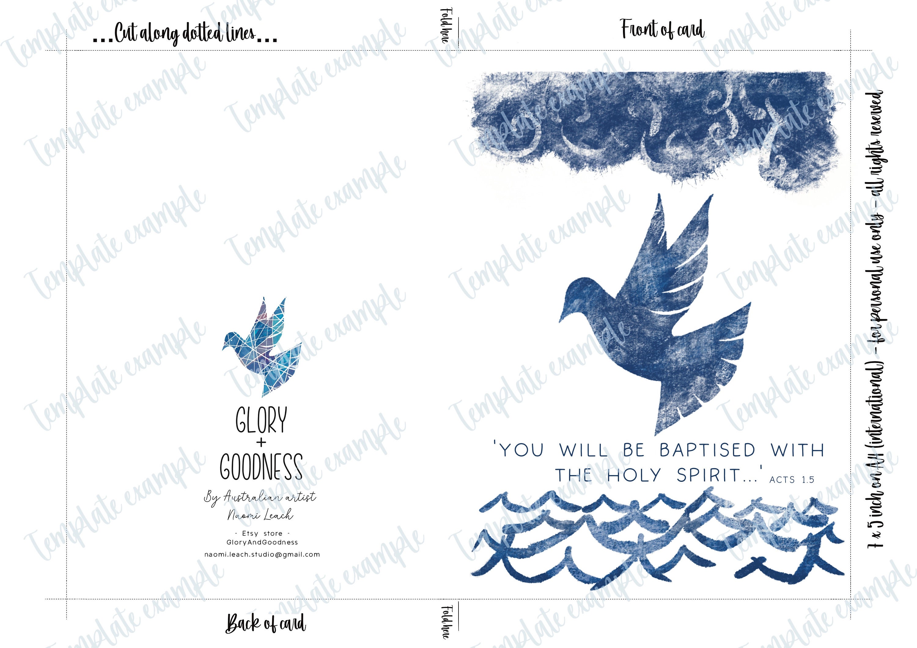 Scripture Baptism Card Printable | Baptism Cards | Baptism Card ...