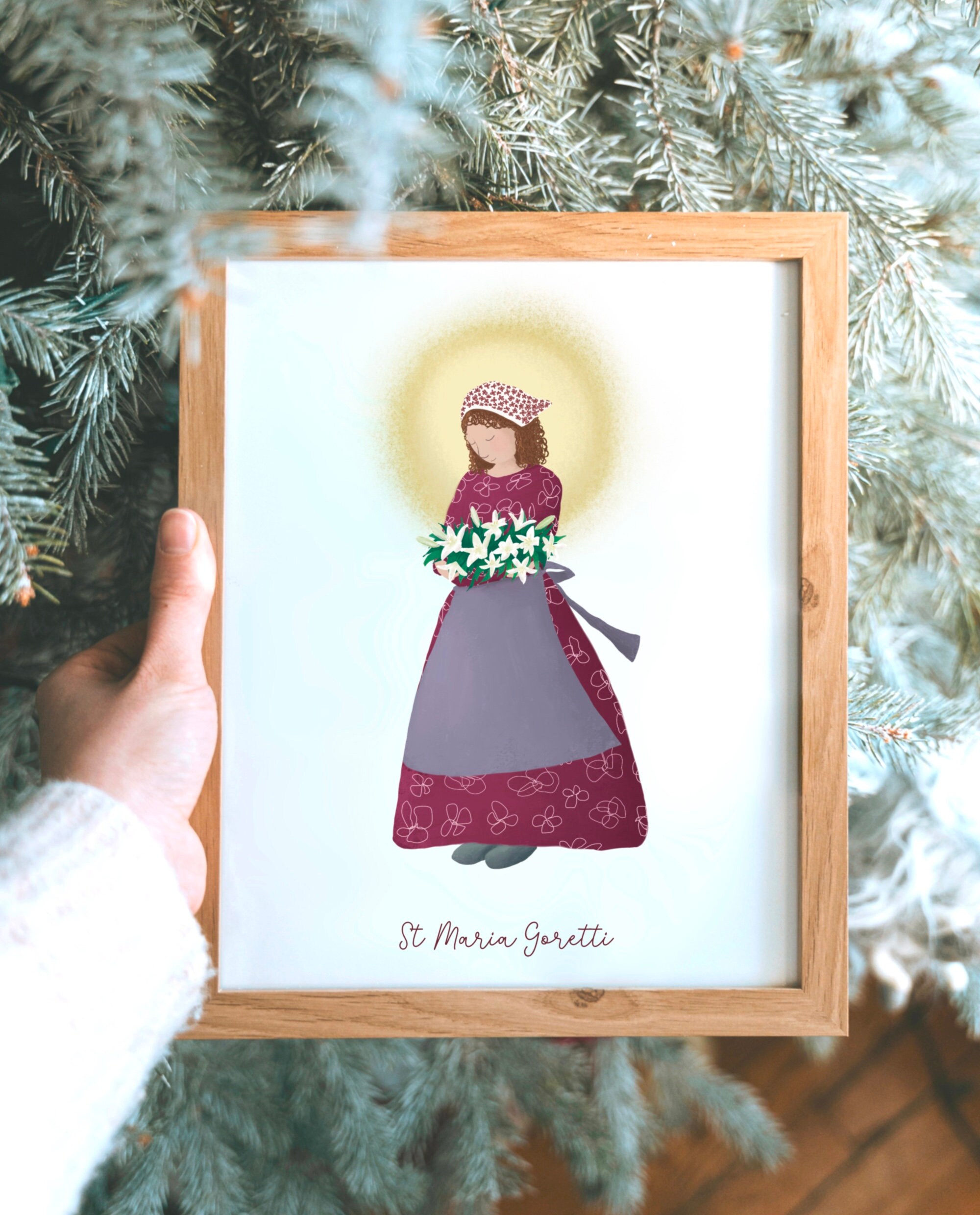 St Maria Goretti Art Print: Catholic Confirmation Gift (digital ...