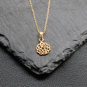 Gold & Silver True lover&#39;s knot Necklace by 925 Sterling Silver, Love Necklace, Gift For Her, Jewelry For Women, Elegance and Emotion