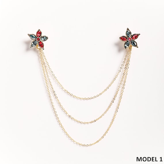Chain brooch 2024 for ladies