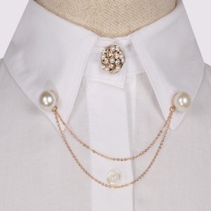 Broche de solapa para camisa, broche para chaqueta, broche para cuello, regalo para mujeres y hombres, joyería para bodas, novios y novias.