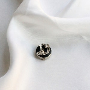 Personalized Letter Silver / Gold Shirt Button Cover, Collar Clip ...