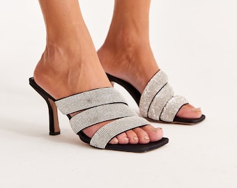 Heeled Slippers - Etsy