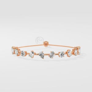 Diamond Bracelet – Lab Grown Multi-Shape Tennis Bracelet – Unique Diamond Bangle – Modern Fine Jewelry Gift Fine Jewelry cartice jewelry