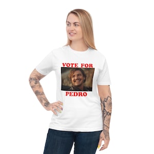 Vote For Pedro Pascal Unisex Graphic Classic Jersey T-shirt Men Women