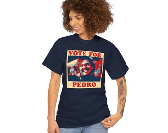 Vote for Pedro Pascal Graphic Unisex Heavy Cotton T-Shirt Tee Men Women '