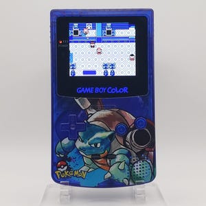 Blastoise Game Boy Color - Laminated OLED Backlit Screen, New Speaker Shell Buttons, Refurbished Original GBC