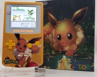 Blastoise Game Boy Color - Laminated OLED Backlit Screen, New Speaker ...
