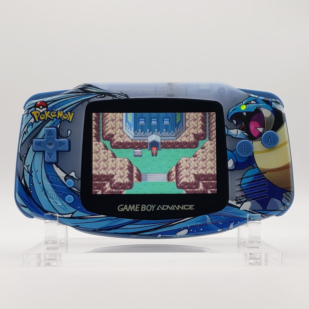 Blastoise Game Boy Advance - Laminated IPS Backlit Screen by