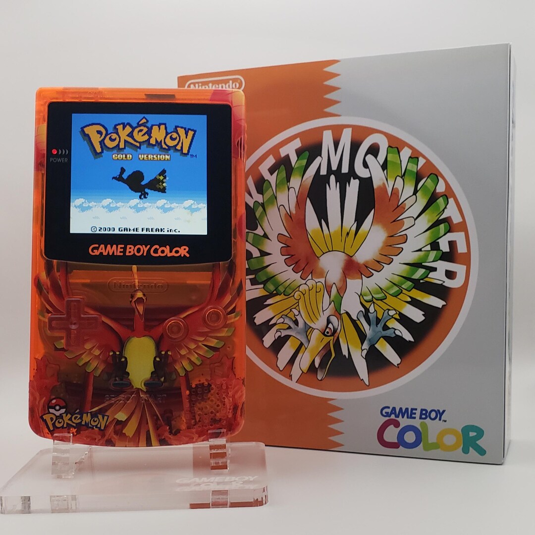 Ho-oh Game Boy Color - Laminated OLED Backlit Screen, New Speaker Shell ...