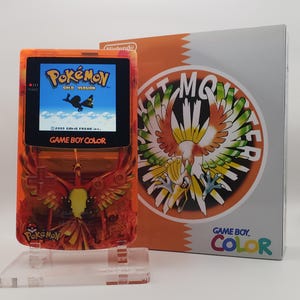 Ho-oh Game Boy Color - Laminierter OLED-Hintergrundbeleuchtungs-Bildschirm, Neue Lautsprecher-Shell-Knöpfe, Überholtes Original GBC