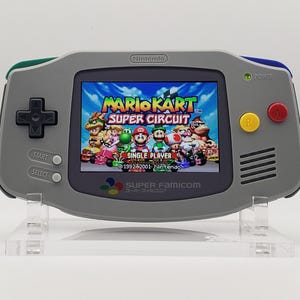 Super Famicom Game Boy Advance - Laminated IPS Backlit Screen by Funnyplaying, Refurbished & Upgraded Original GBA