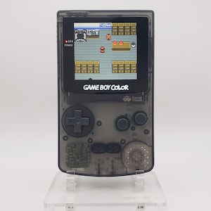 Klar Schwarz GBC mit Hülle - Lustiges Spiel IPS Backlit Gameboy Color - GBC Konsole Custom System