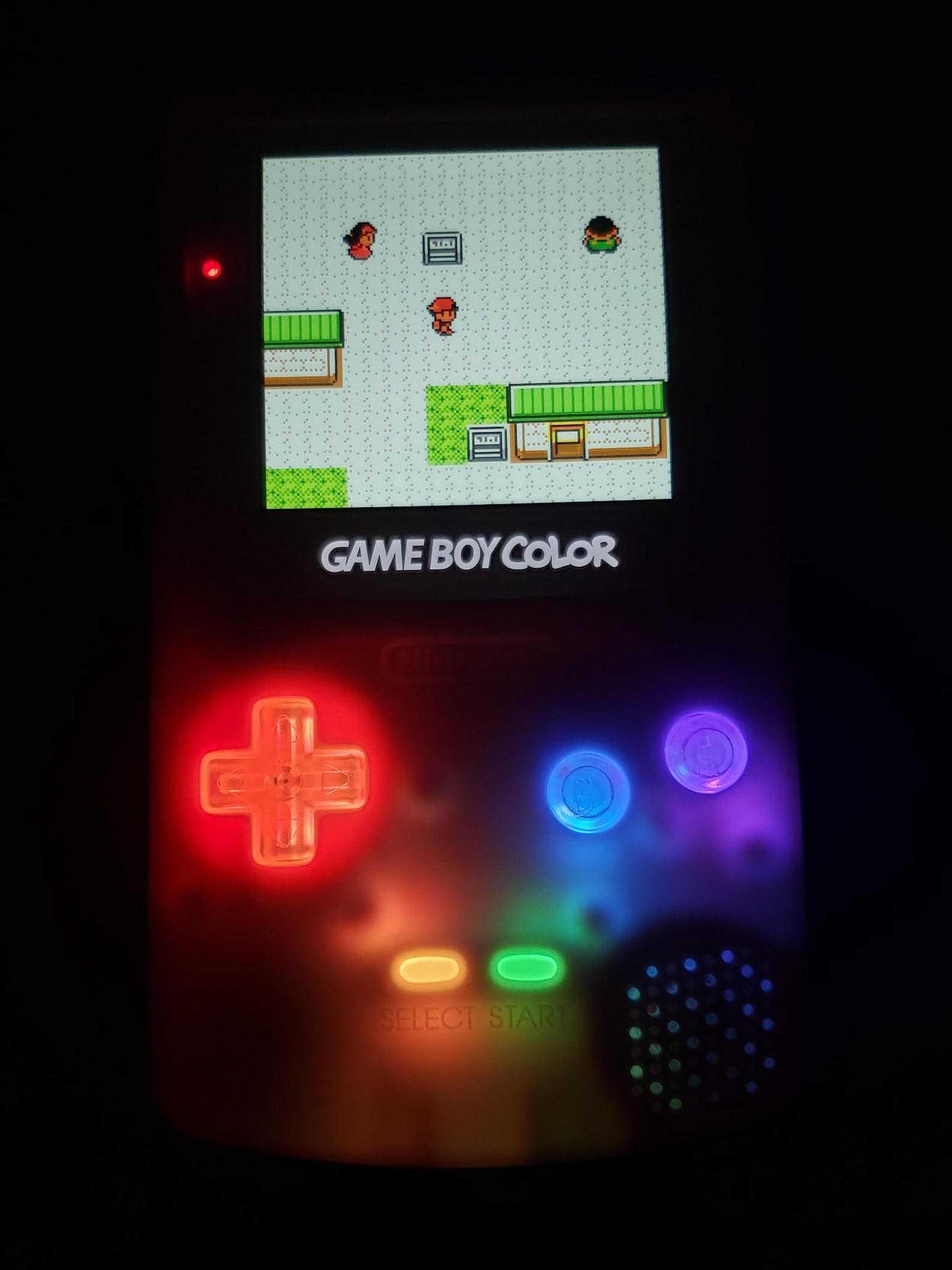 Baby Green GBC W/ LED Buttons & Carrying Sleeve - Funnyplaying IPS ...