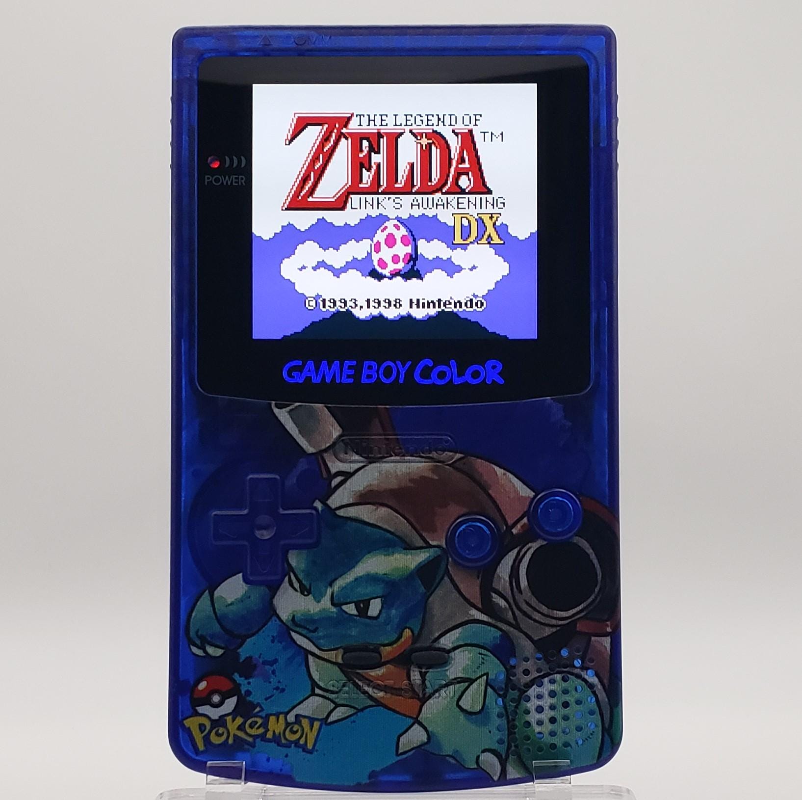 Blastoise Game Boy Color - Laminated OLED Backlit Screen, New Speaker ...