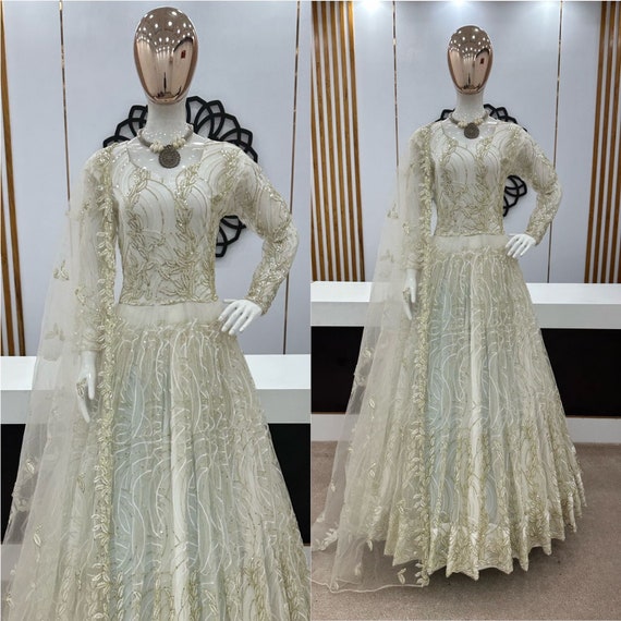 White net gown designs 2025