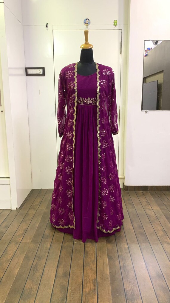 Cream Color Zari Weaving Work Silk Dress – Yana Fab