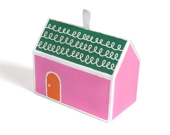 House Shaped Candy Boxes-Cute Party Favor Boxes House Style Bakery Boxes/Gift Boxes/Favor Boxes/Treat Boxes-House Warming-Party decorations