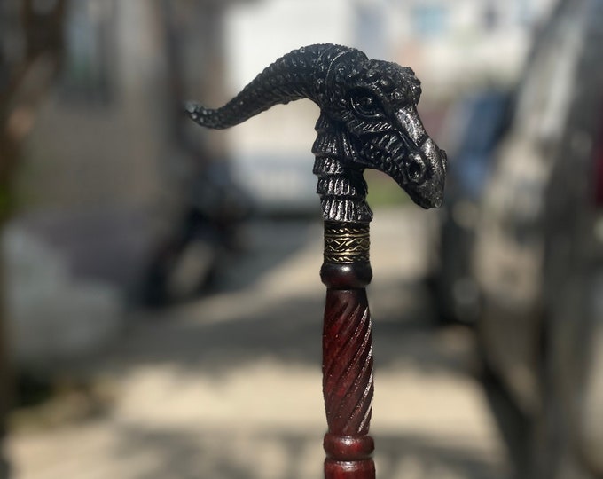Dragon Walking Stick Designer Art Brass Walking Stick / Dragon Etsy