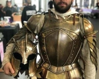 Kings guard Half Body Armor Suit | Medieval Armor | Lord Of The Ring Cosplay Costume | Larp Warrior Steel Armor Cuirass | Halloween Costume