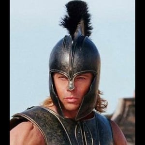 Troy Greek Achilles Trojan Helmet Troy Movie Trojan Helmet Brad Pitt Troy Helmet Halloween Costume For Adult Christmas Gift Item x image 3