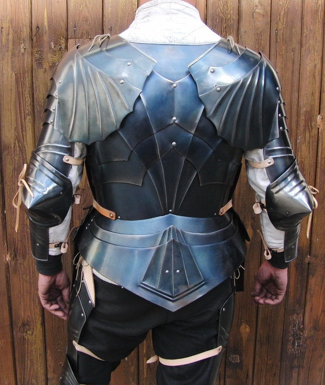 Blackened Medieval German Gothic Rider Armor Full Body Armor - Etsy