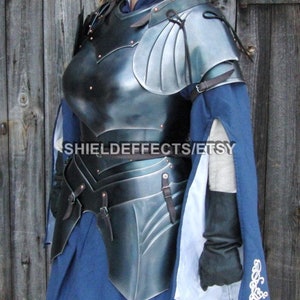 NauticalMart Costume d'armure médiévale chevalier femme guerrier médiéval  GN armure portable costume complet d'armure
