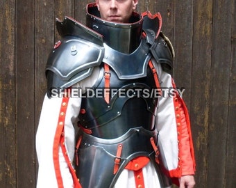 Medieval Larp Fantasy Cuirass With Pauldrons With Gorget Halloween/ Reenactment Costume Christmas Gift Item Roleplay