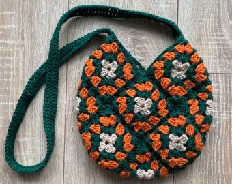 Crochet bag purse granny square