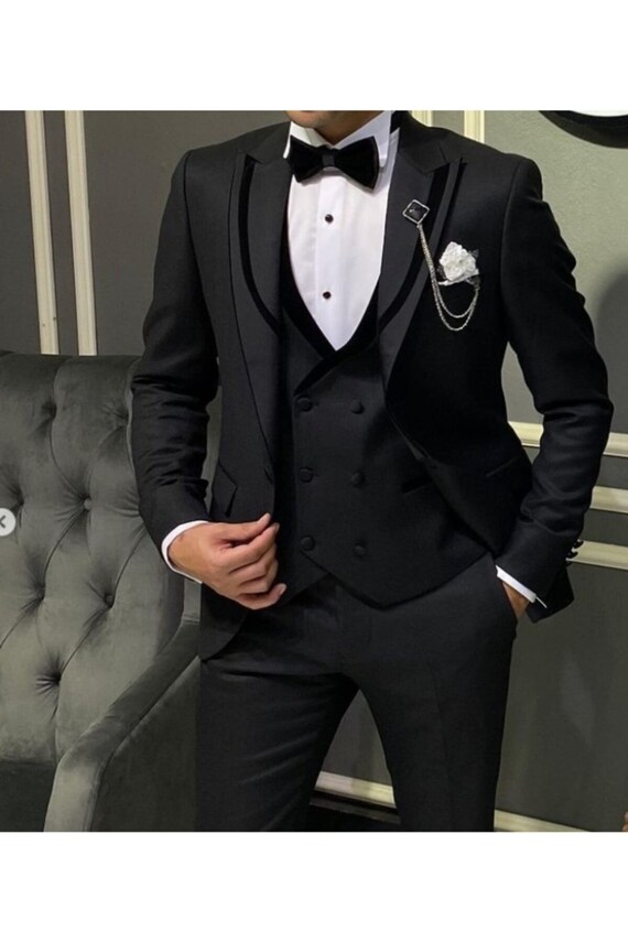 stylish black tuxedo