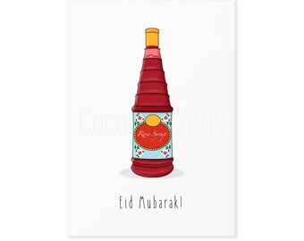 Eid Card - Funny Eid Card - Eid Mubarak Card - Funny Desi Food Card - Eid Festival - Muslim Card - For Him - For Her - Eid - Coconut Cards