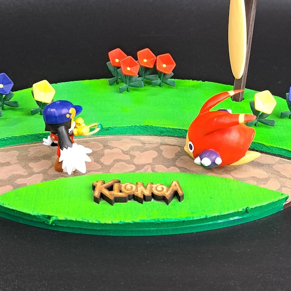 Klonoa jeu vidéo décoratif DIORAMA fait main