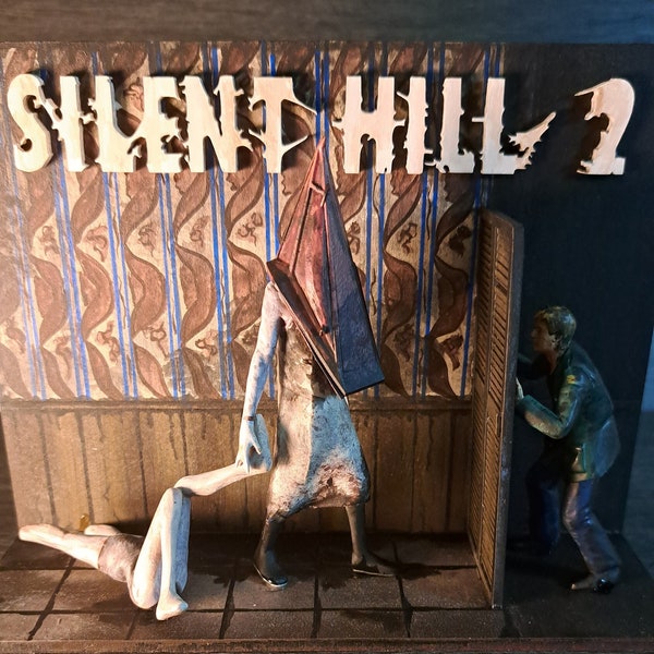 Silent Hill 2 - Pyramid head figure diorama video game