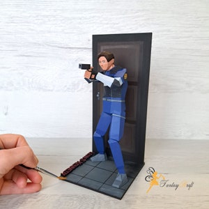 LEON S KENNEDY lowpoly figure - Resident Evil 2 (RE2) video game