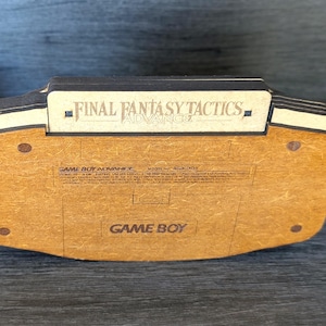 Game Boy Advance (GBA) - Wooden Console - Video Game Diorama image 6