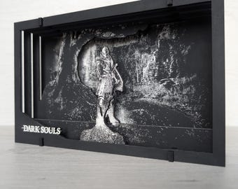 Dark Souls video game diorama, wooden decoration
