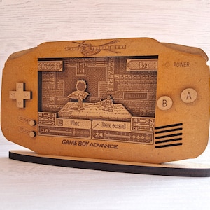 Fire Emblem Videospiel-Diorama, GameBoy Advance Holz