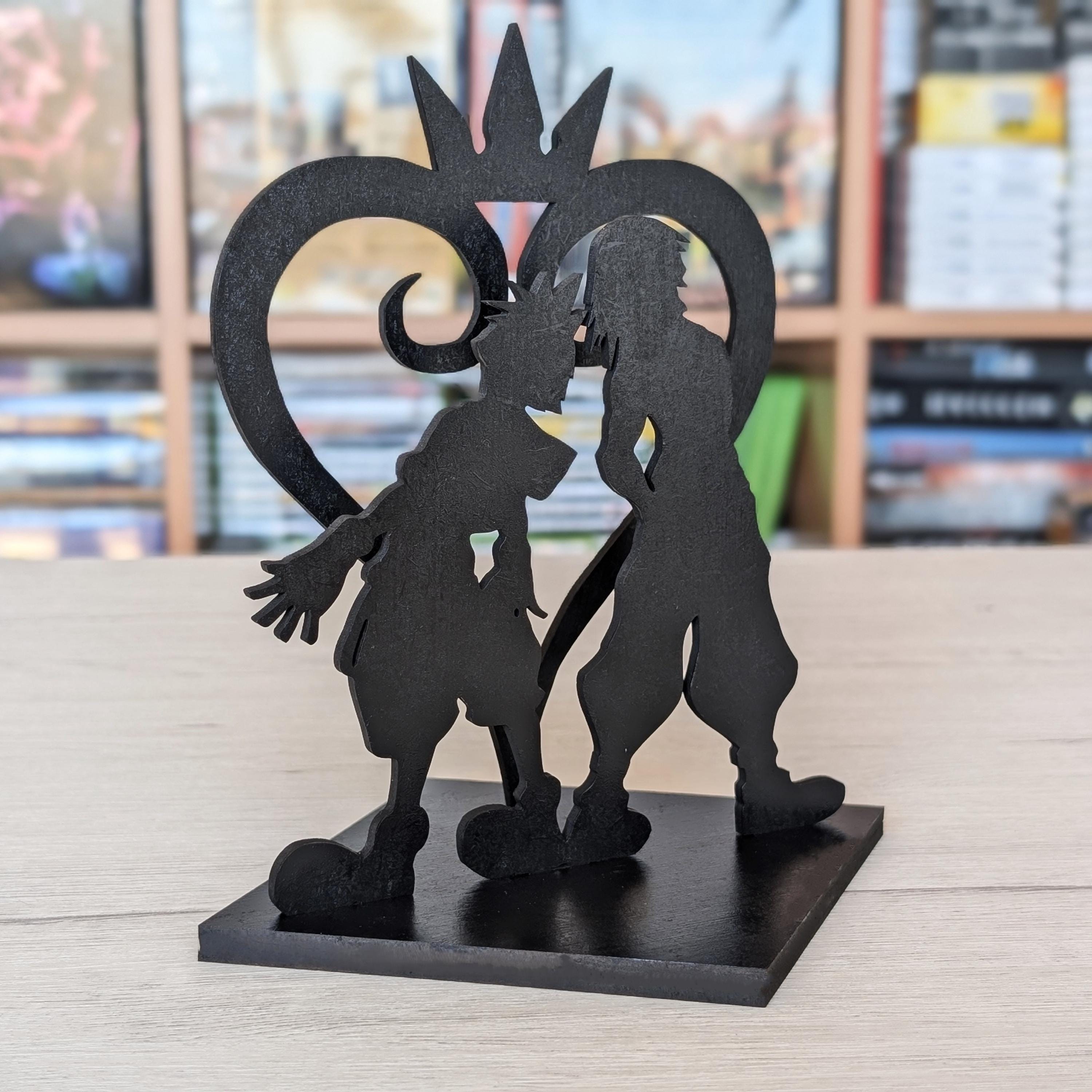 Kingdom Hearts, Riku and Sora, wooden decoration, video game diorama