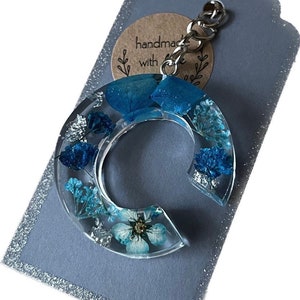 Schlüsselanhänger personalisiert Epoxidharz, Resin, Geschenkidee, Geburtstag, Weihnachten, Freundin, Mutter, Buchstabe, handgemacht