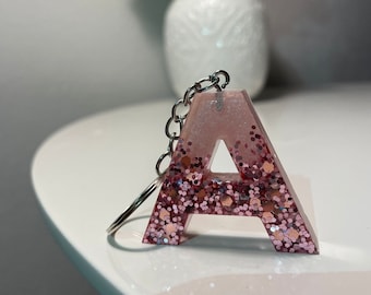 Personalized Letter Keychain Epoxy Resin/Resin Gift/Birthday Gift/Christmas/Valentine's Day/Mother's Day